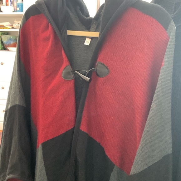 Lane Bryant OSFA soft hooded block color ruana. So cute! Never worn - Picture 1 of 11